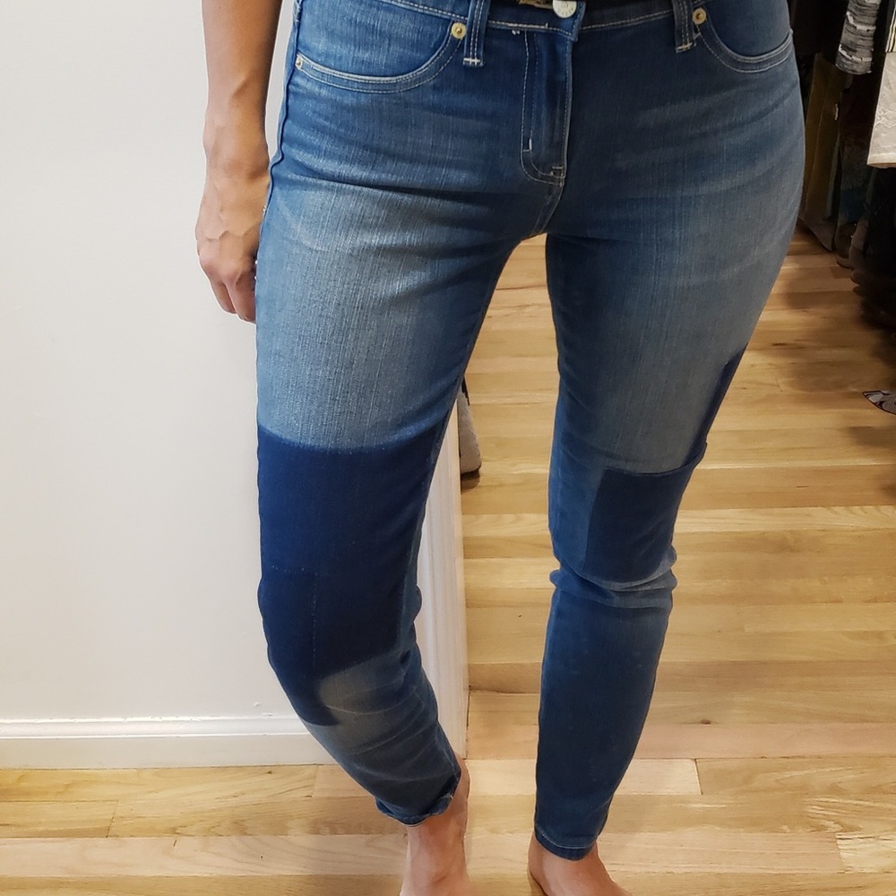 Henry and belle super skinny patchwork jeans